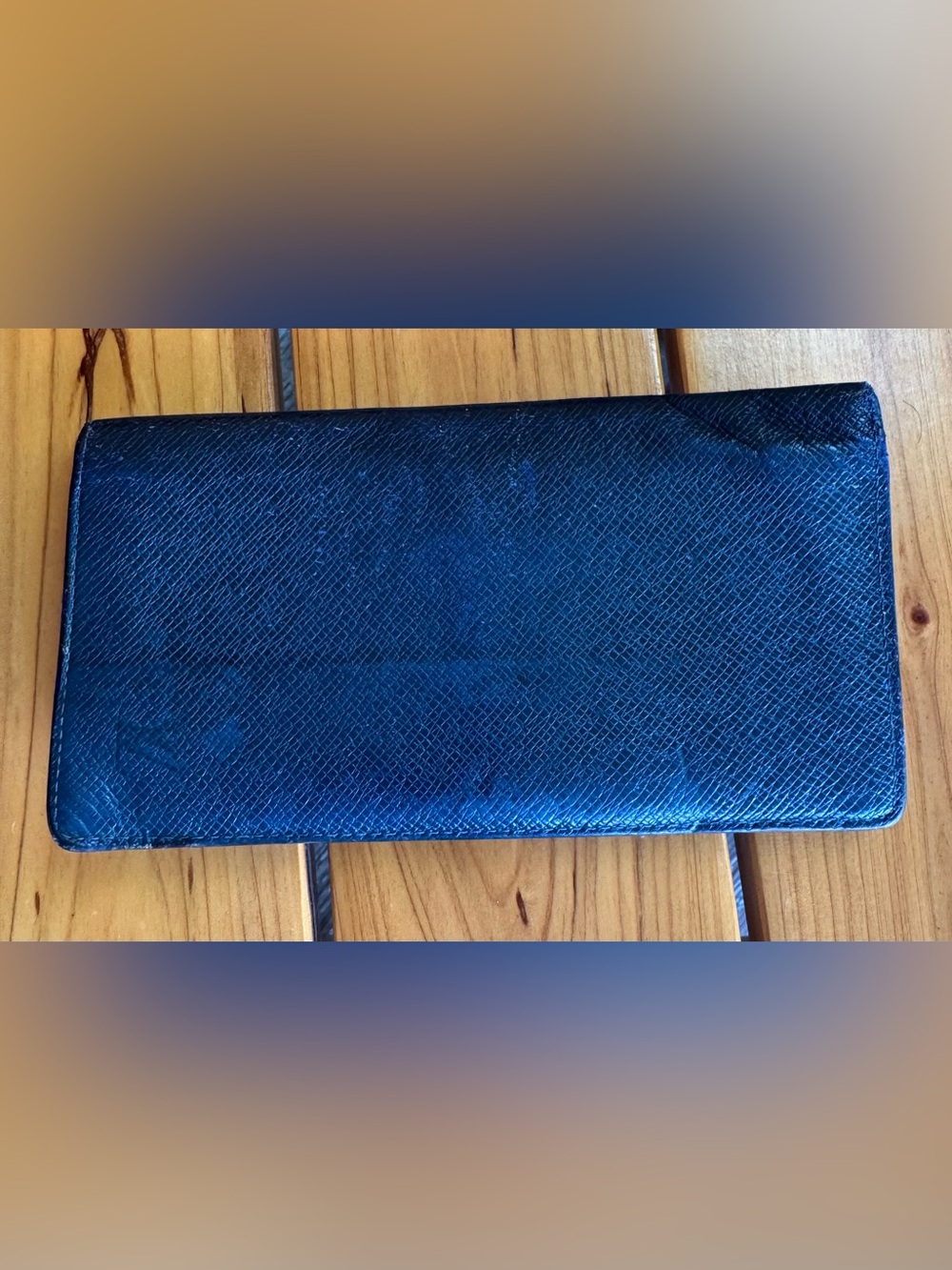 Louis Vuitton Men's/Unisex Long Wallet in Navy Blue